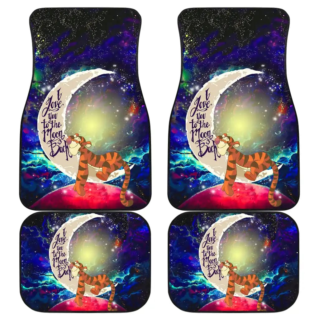 Tiger Winnie The Pooh Love You To The Moon Galaxy Car Floor Mats