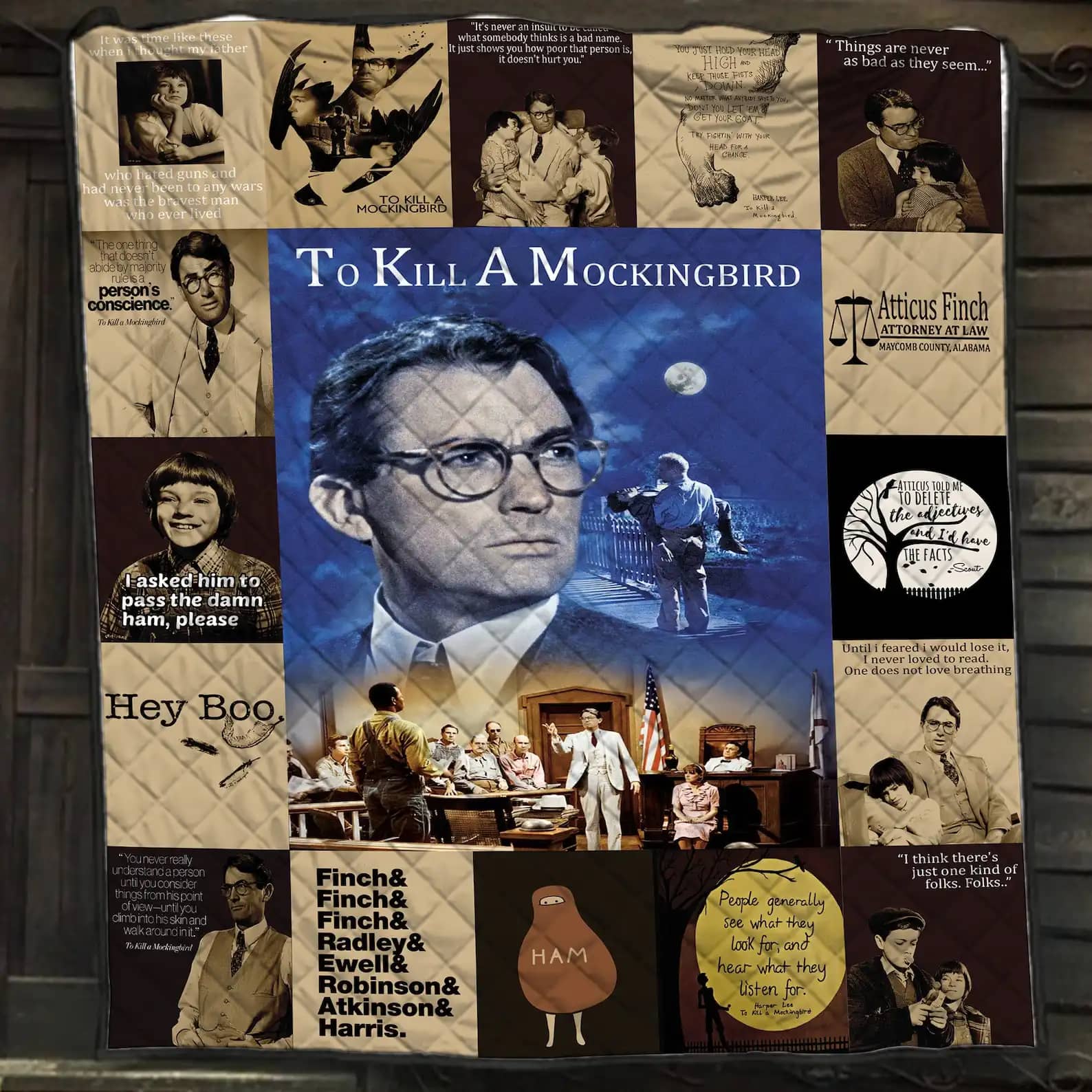 To Kill A Mockingbird Blanket Gift For Lovers Quilt