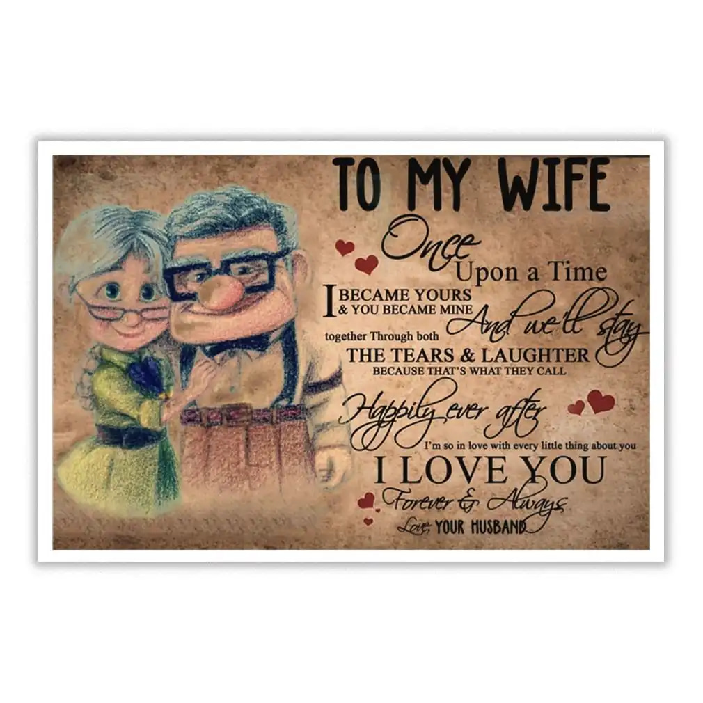 To My Wife Once Upon A Time I Love You Poster