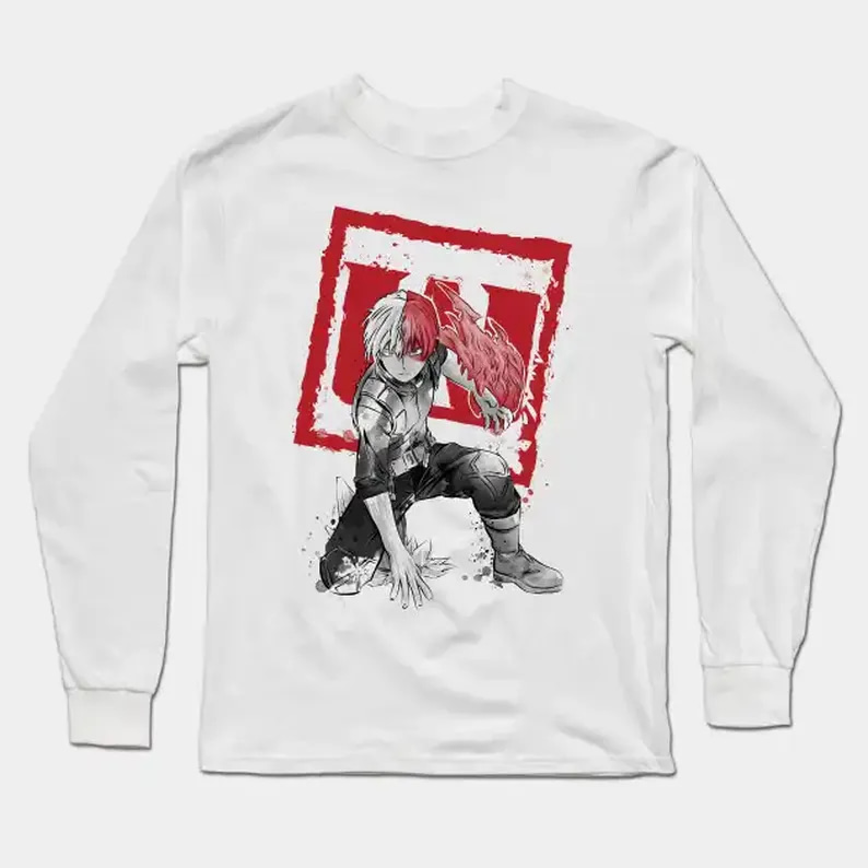 Todoroki Sumi E Never Forget Who You Want To Become Gift Idea For Fans Anime My Hero Academia Long Sleeve T-Shirt