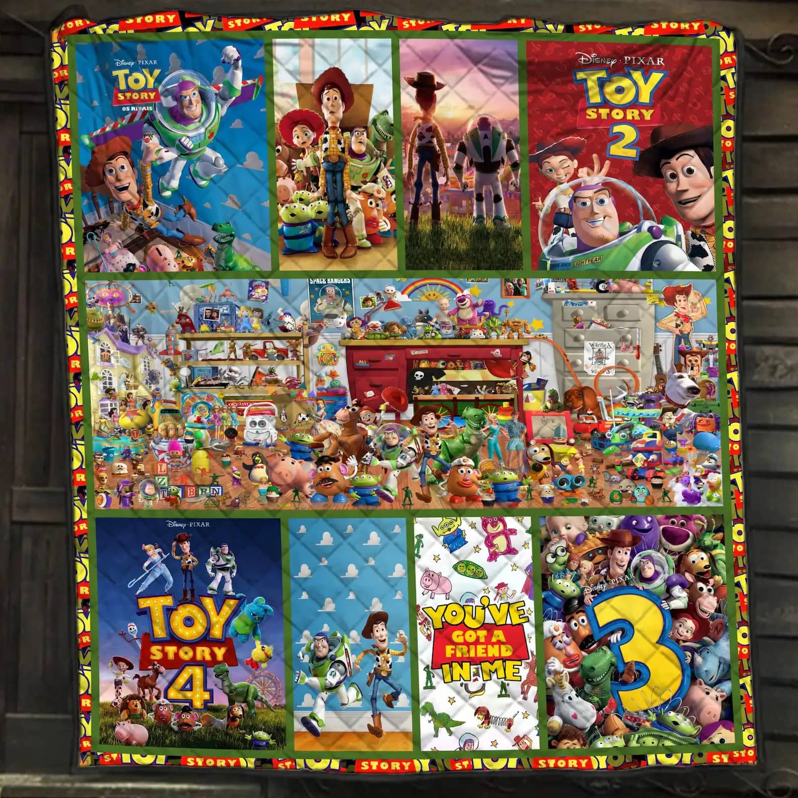 Toy Story Characters Walt Disney Movies Blanket Gift For Lovers Quilt
