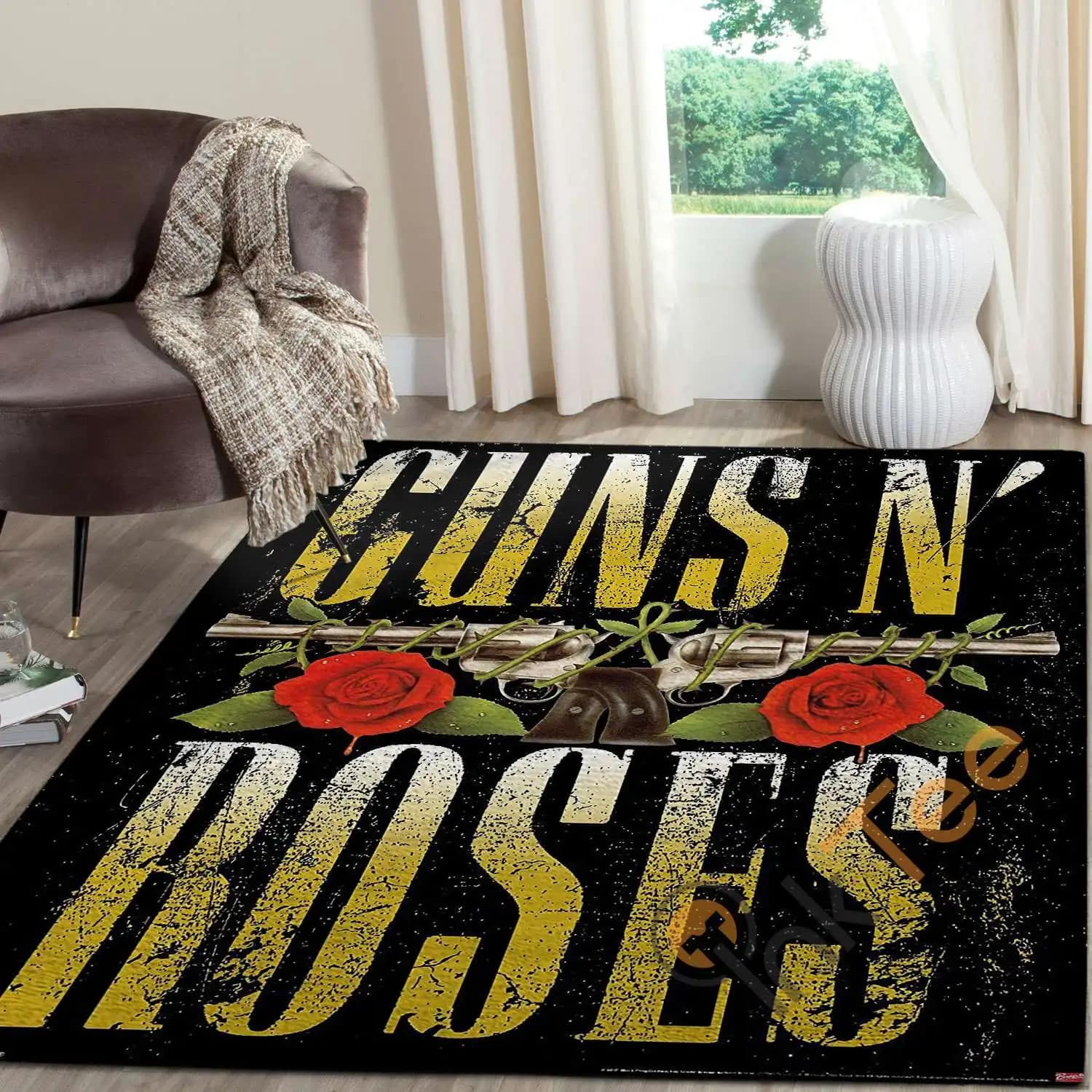 Trends International Guns N' Roses   Stacked Logo Rug