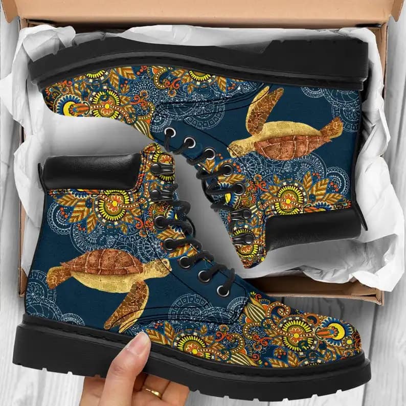 Turtle Floral Style All Season Boot