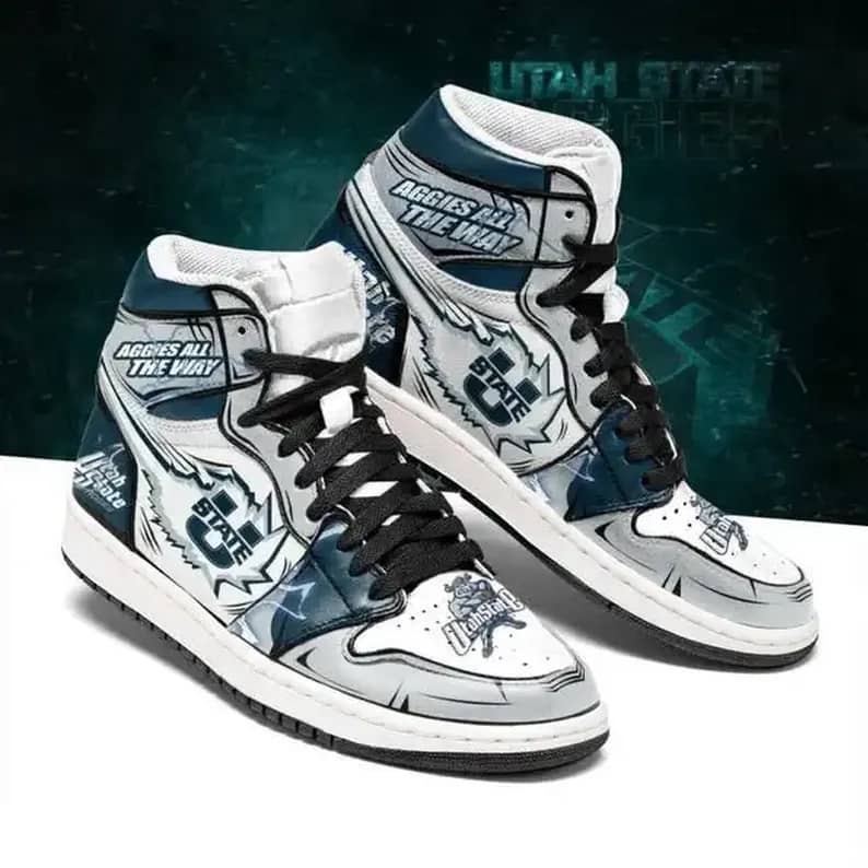 Utah State Aggies Ncaa American Football Team Perfect Gift For Sports Fans Air Jordan Shoes