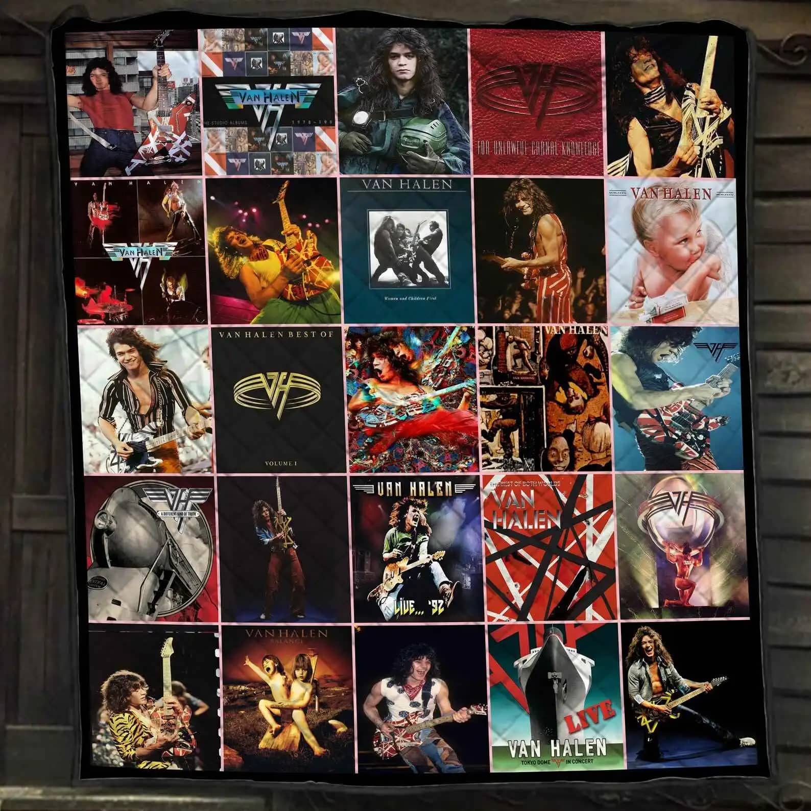 Van Halen Rock Band Blanket Rock Musical Gift For Lovers Quilt