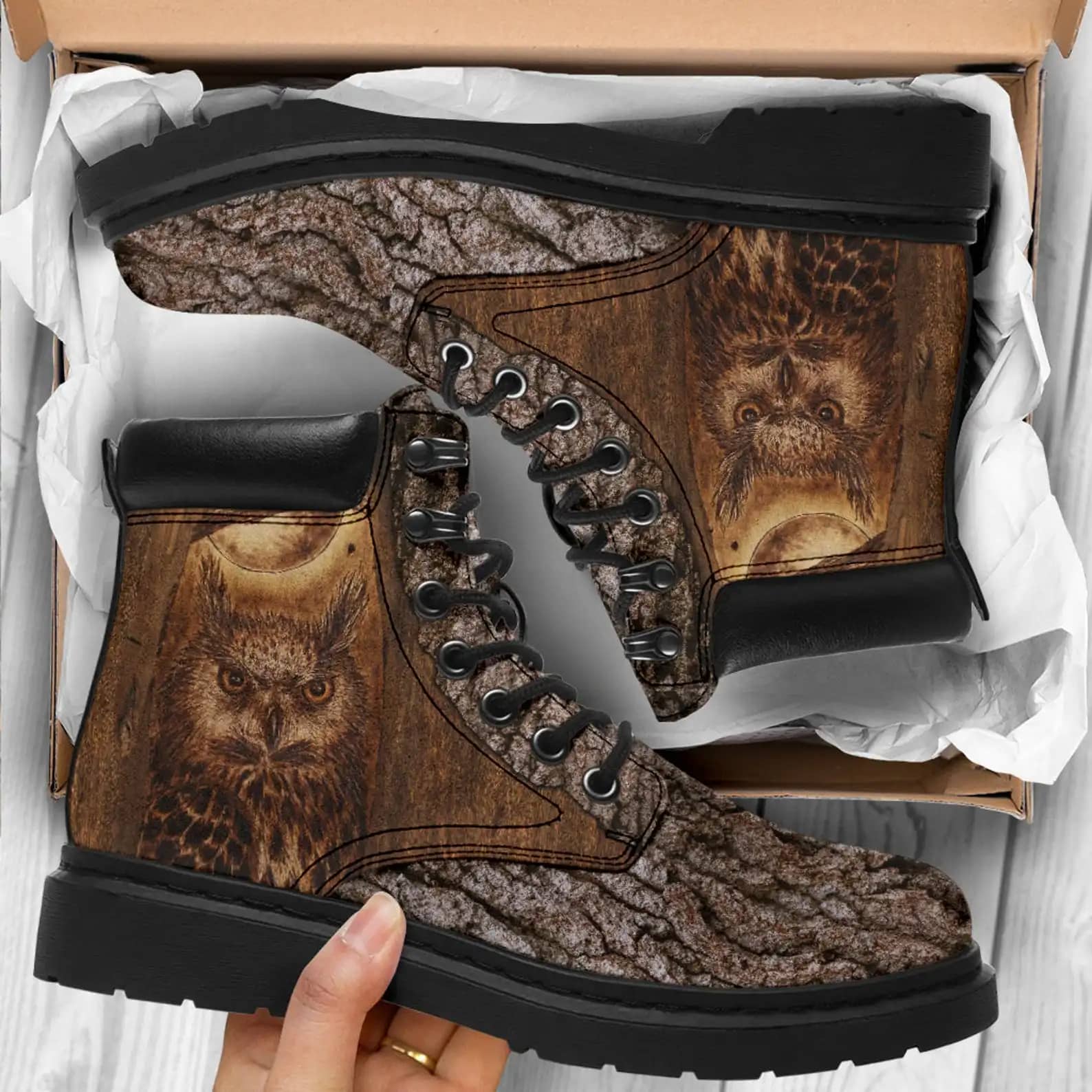 Vegan Leather Boots Owl Tree Style All Season Boot