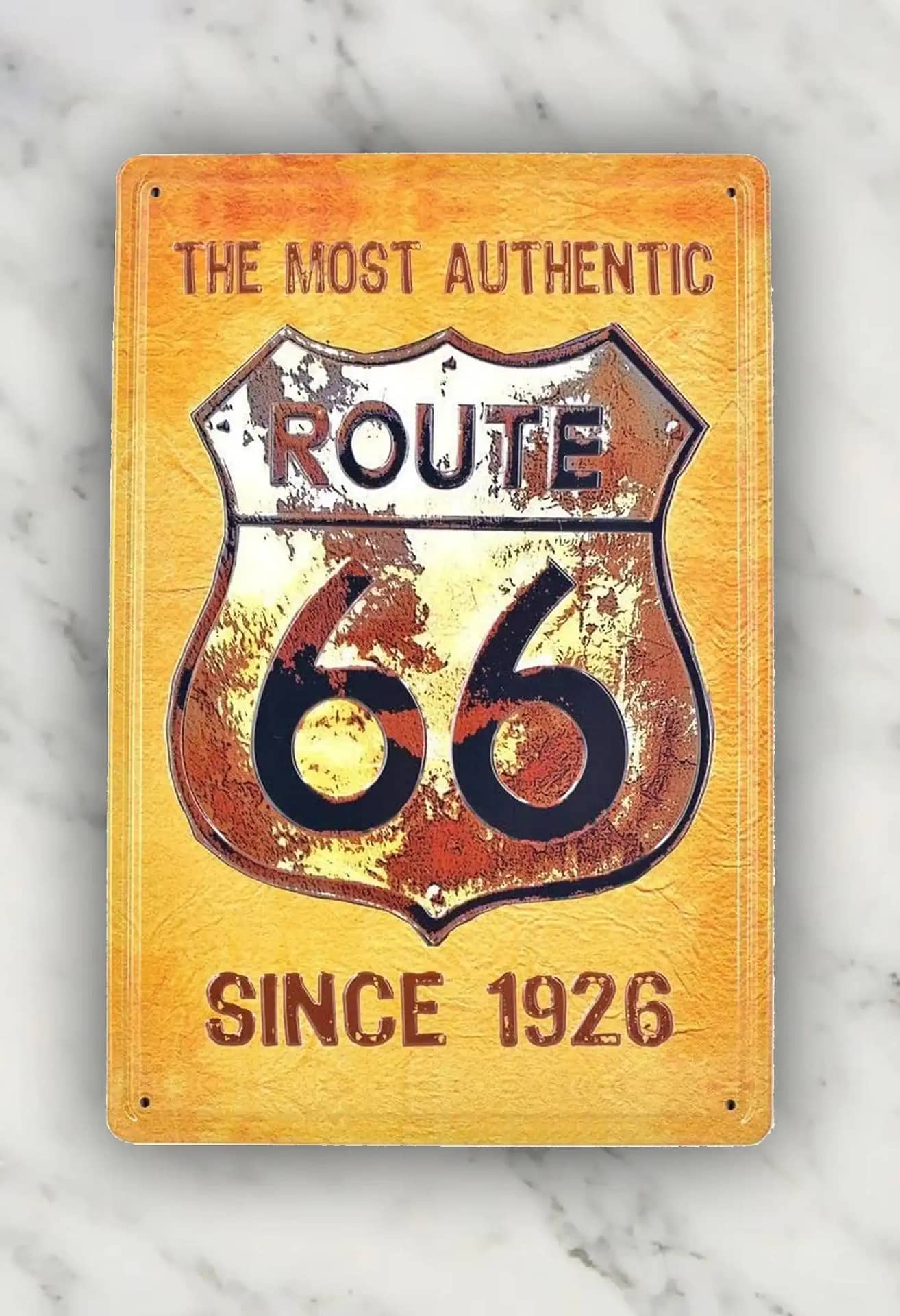 Vintage Us Route 66 Since 1929 Gifts Idea Metal Sign