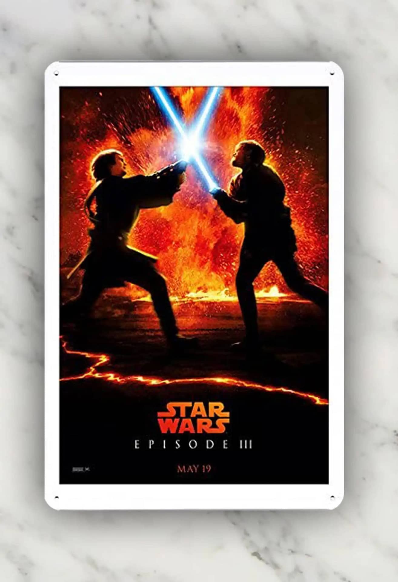 Wall Art Star Wars Movie Poster Iron Home Decor Metal Sign
