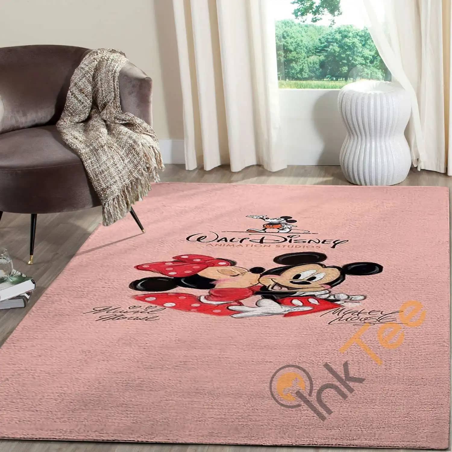 Walt Disney World Mickey Mouse And Minnie Mouse Rug