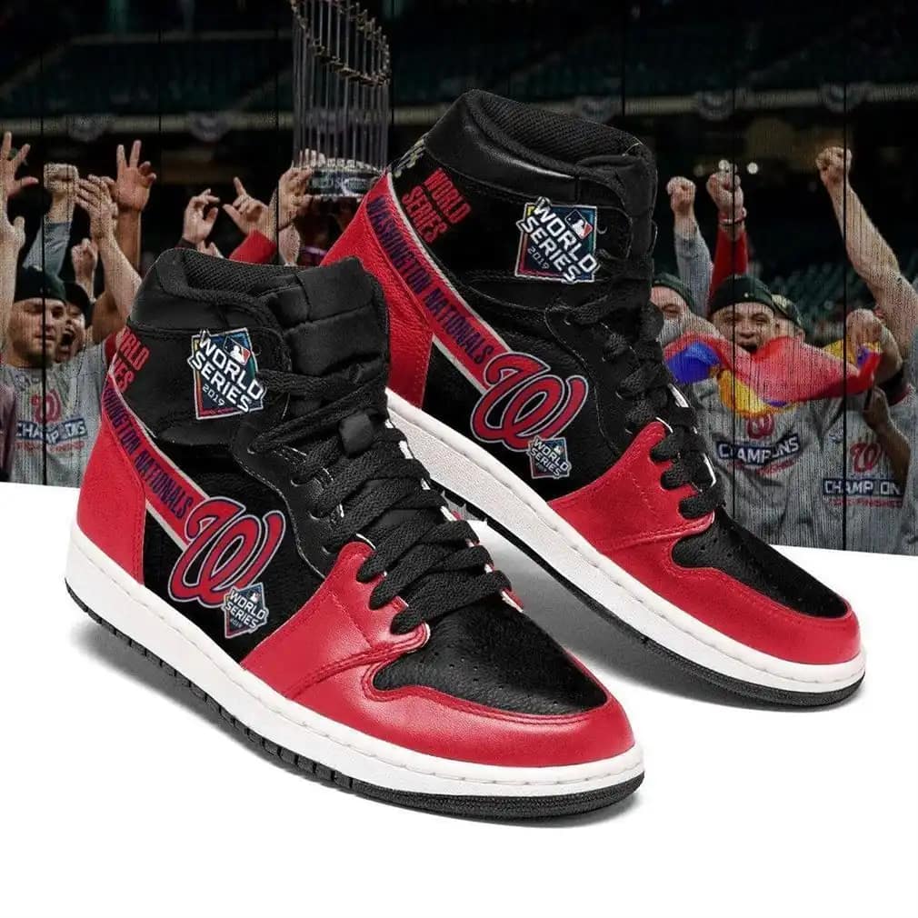 Washington Nationals Mlb Baseball Fashion Sneakers Basketball Team Perfect Gift For Sports Fans Air Jordan Shoes