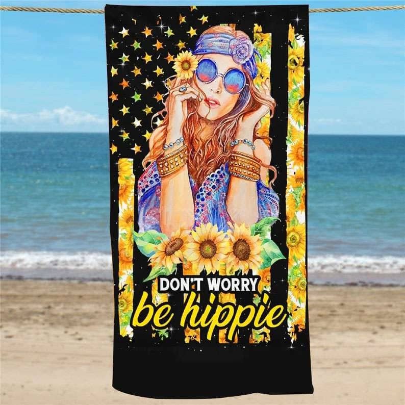Inktee Store - Wild Beautiful Girl Beach Towel Image