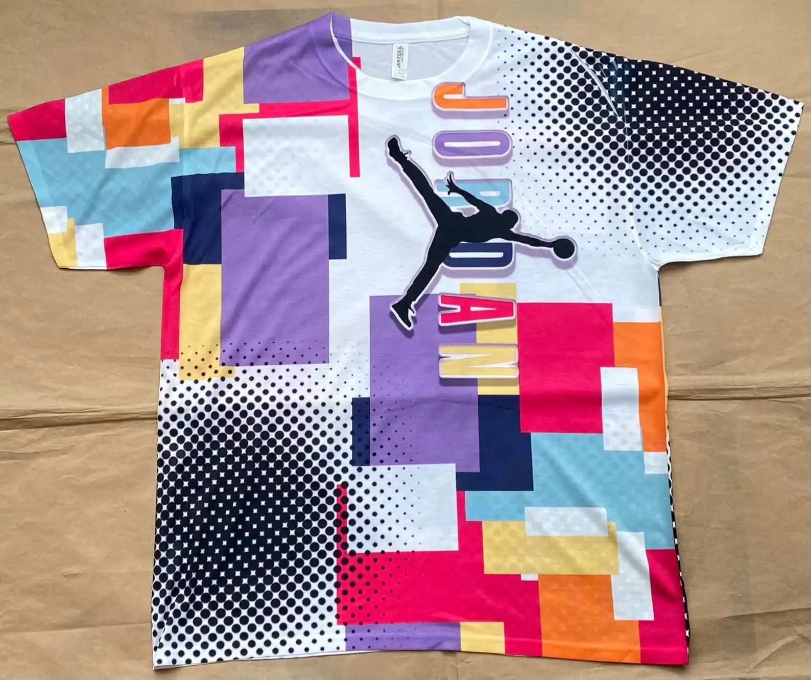 World Changing Shirt Colorful Air Jordan Custom 3D All Over Print T-Shirt