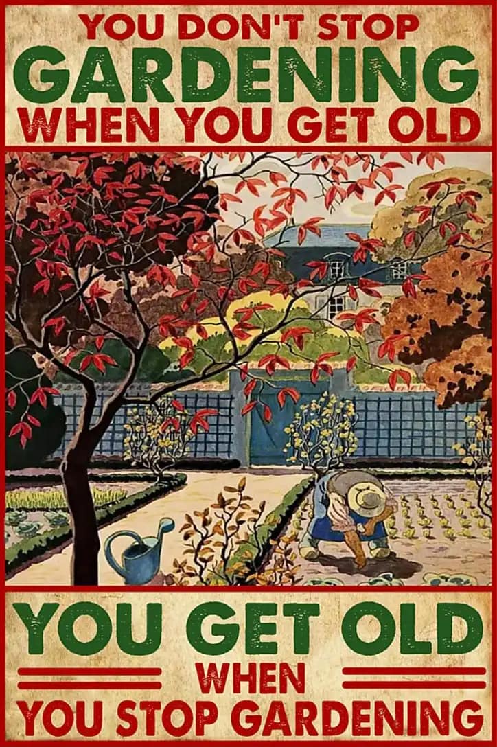 You Don'T Stop Gardening When Get Old Poster