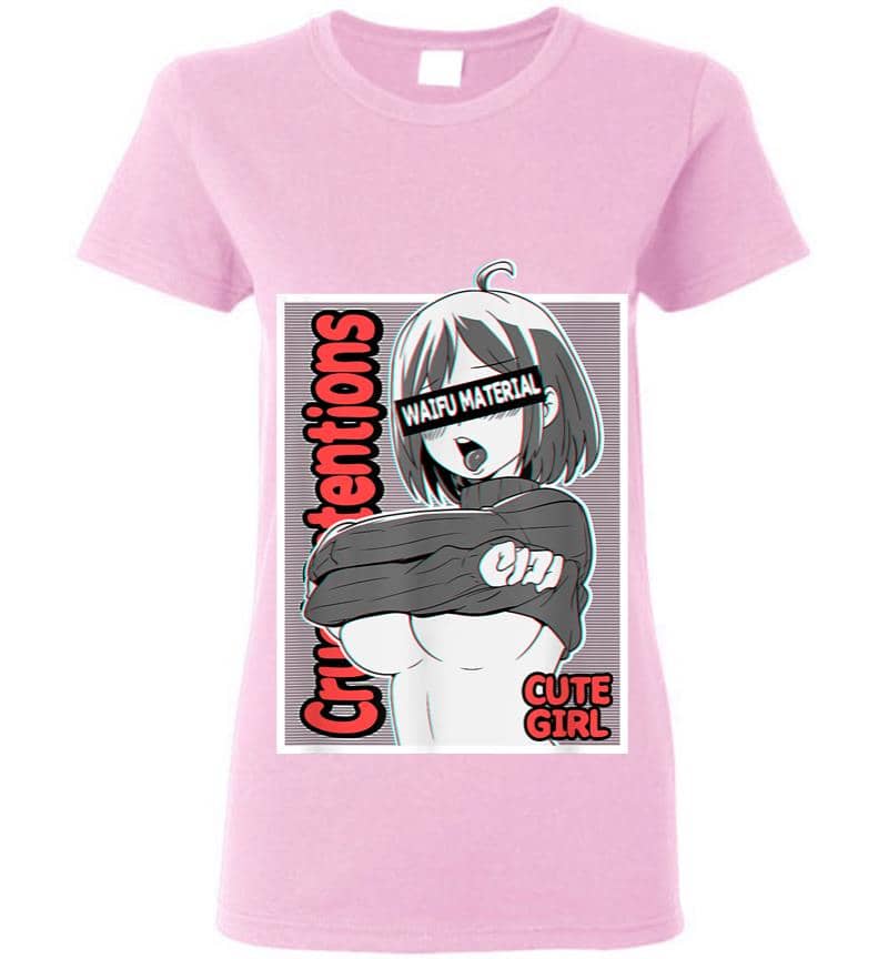 Ahegao Anime Girl Ecchi Waifu Material Lewd Otaku Women T Shirt Inktee Store