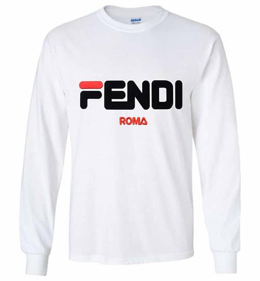 Fendi X Fila Long Sleeve T-Shirt Inktee Store