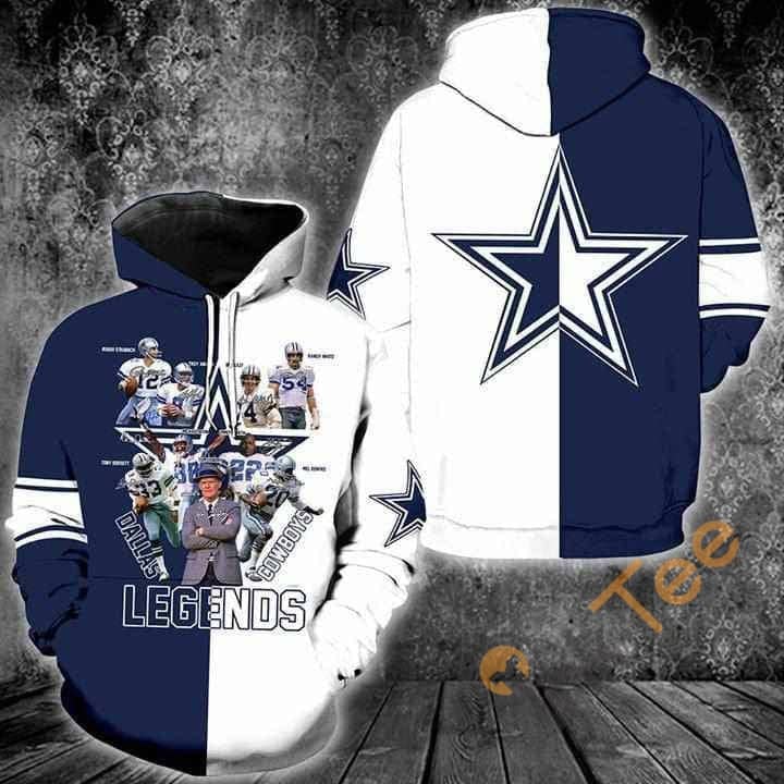 Dallas Cowboys Hoodies NFL All Over Print V17 On Sale - Tana Elegant