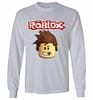 Inktee Store - Roblox Character Head Long Sleeve T-Shirt Image