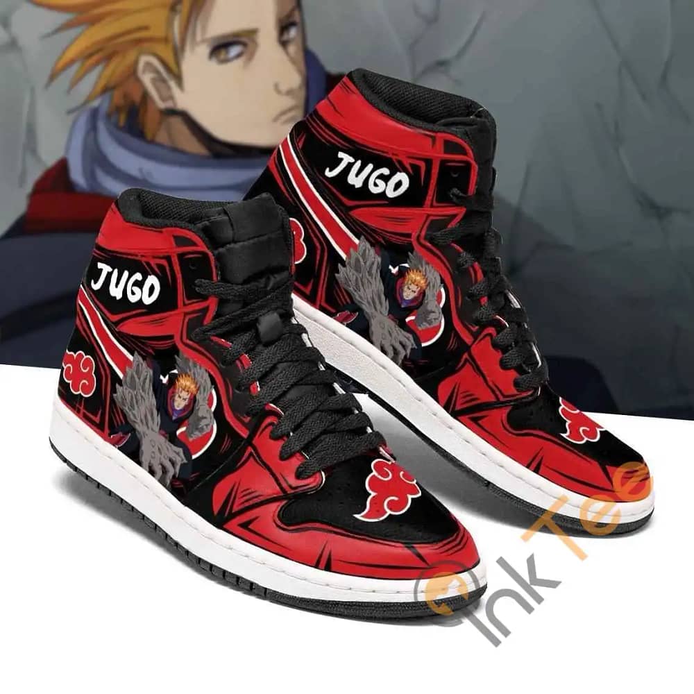 Akatsuki Jugo Naruto Sneakers Anime Air Jordan Shoes