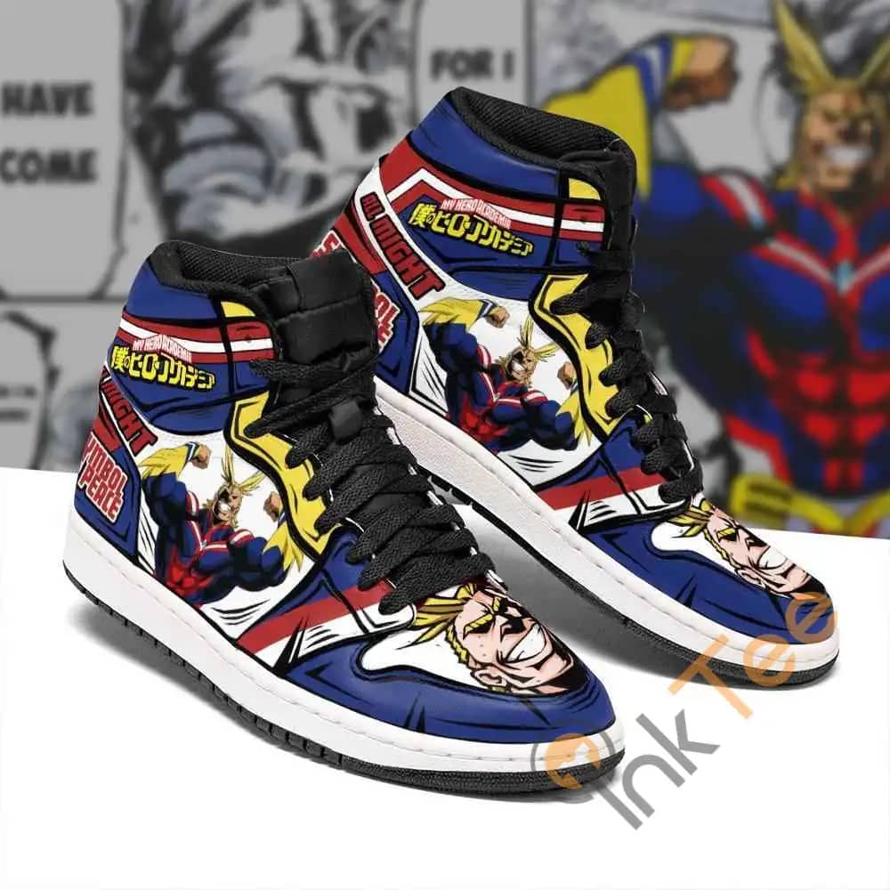 All Might Custom My Hero Academia Sneakers Anime Air Jordan Shoes