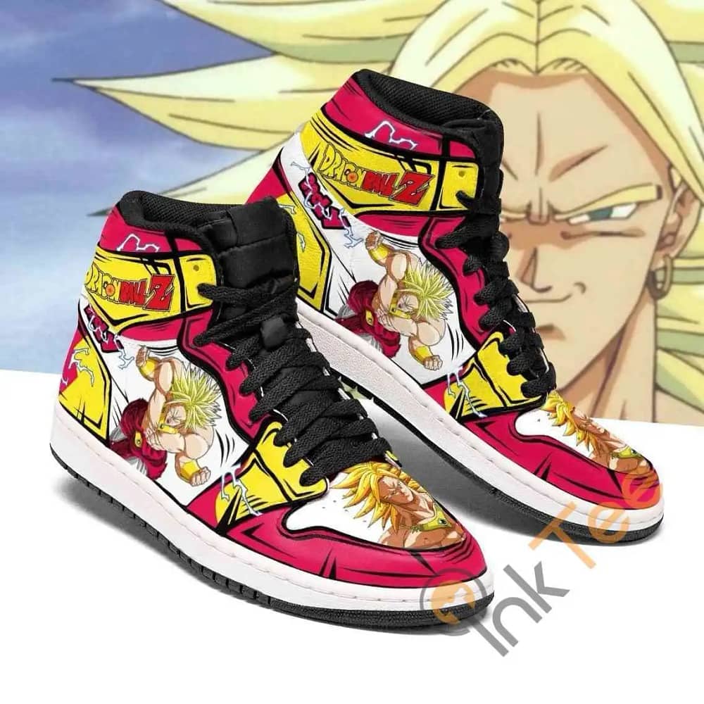 Broly Dragon Ball Z Anime Sneakers Air Jordan Shoes