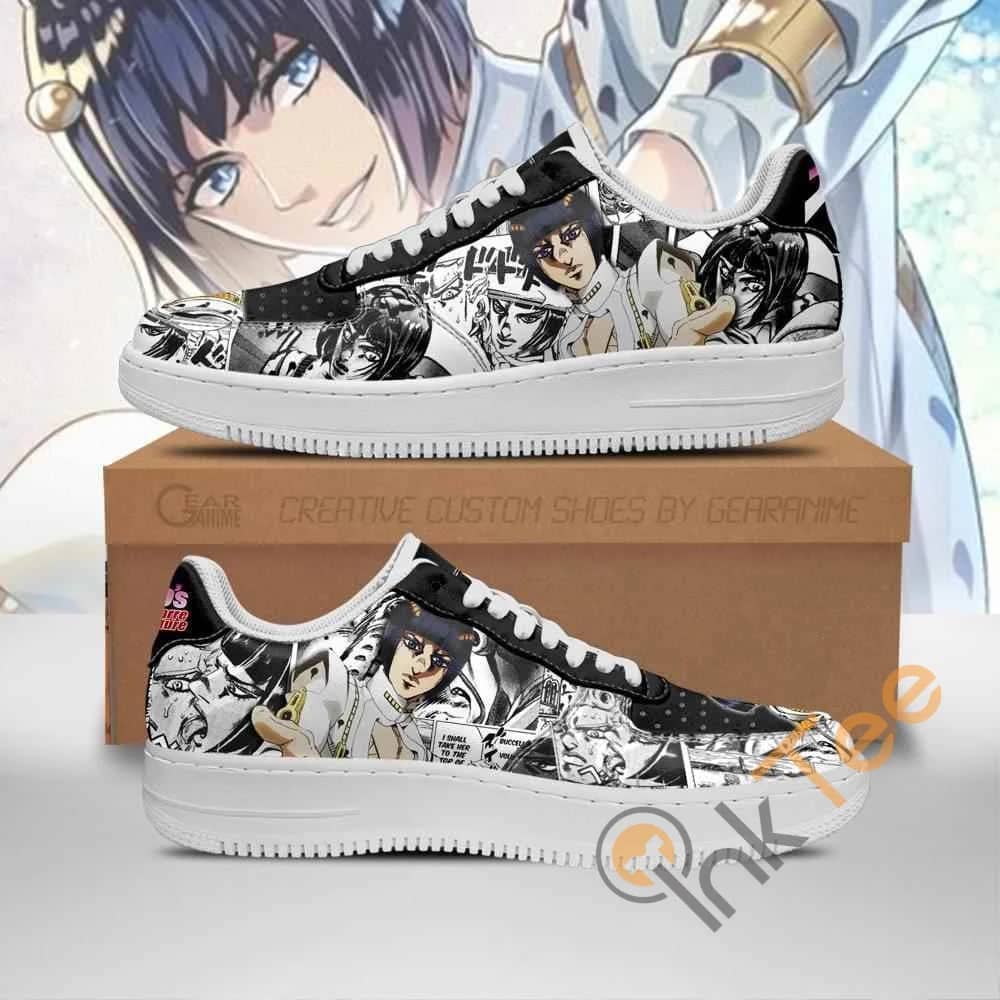 Bruno Bucciarati Manga Style Jojo's Anime Nike Air Force Shoes
