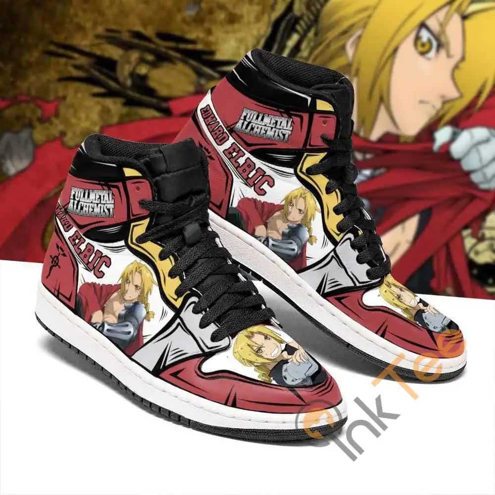 Edward Elric Fullmetal Alchemist Sneakers Anime Air Jordan Shoes