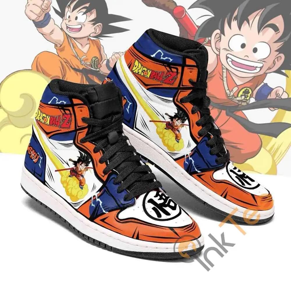 Goku Chico Dragon Ball Z Anime Sneakers Air Jordan Shoes