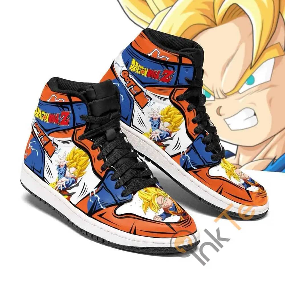 Goten Dragon Ball Z Anime Sneakers Air Jordan Shoes