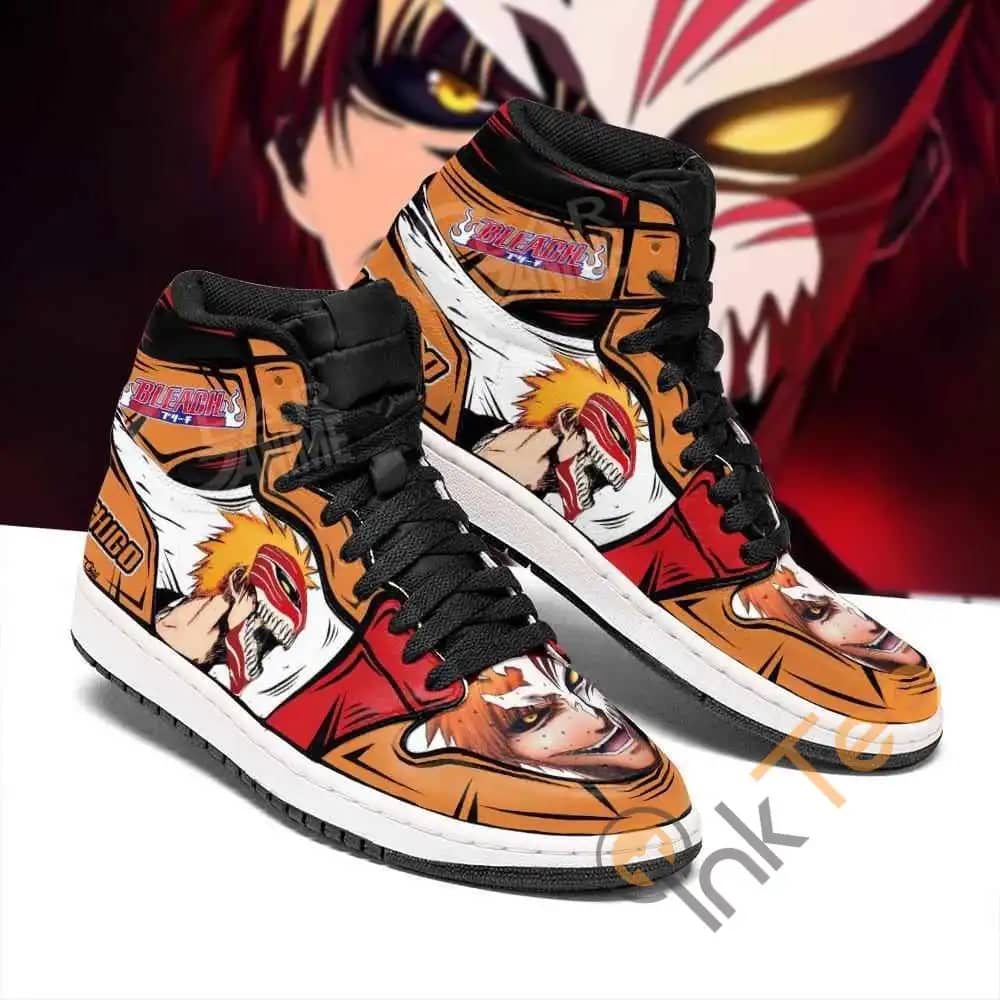 Ichigo Hollow Bleach Sneakers Anime Air Jordan Shoes