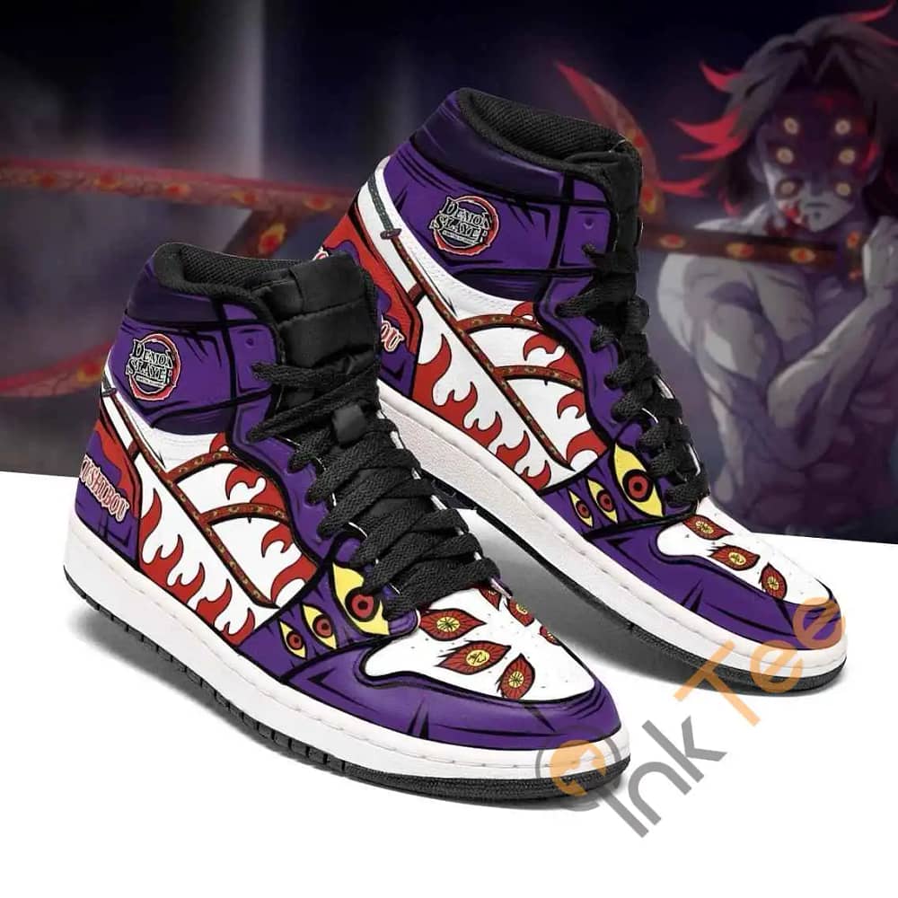 Kokushibou Costume Demon Slayer Sneakers Anime Air Jordan Shoes