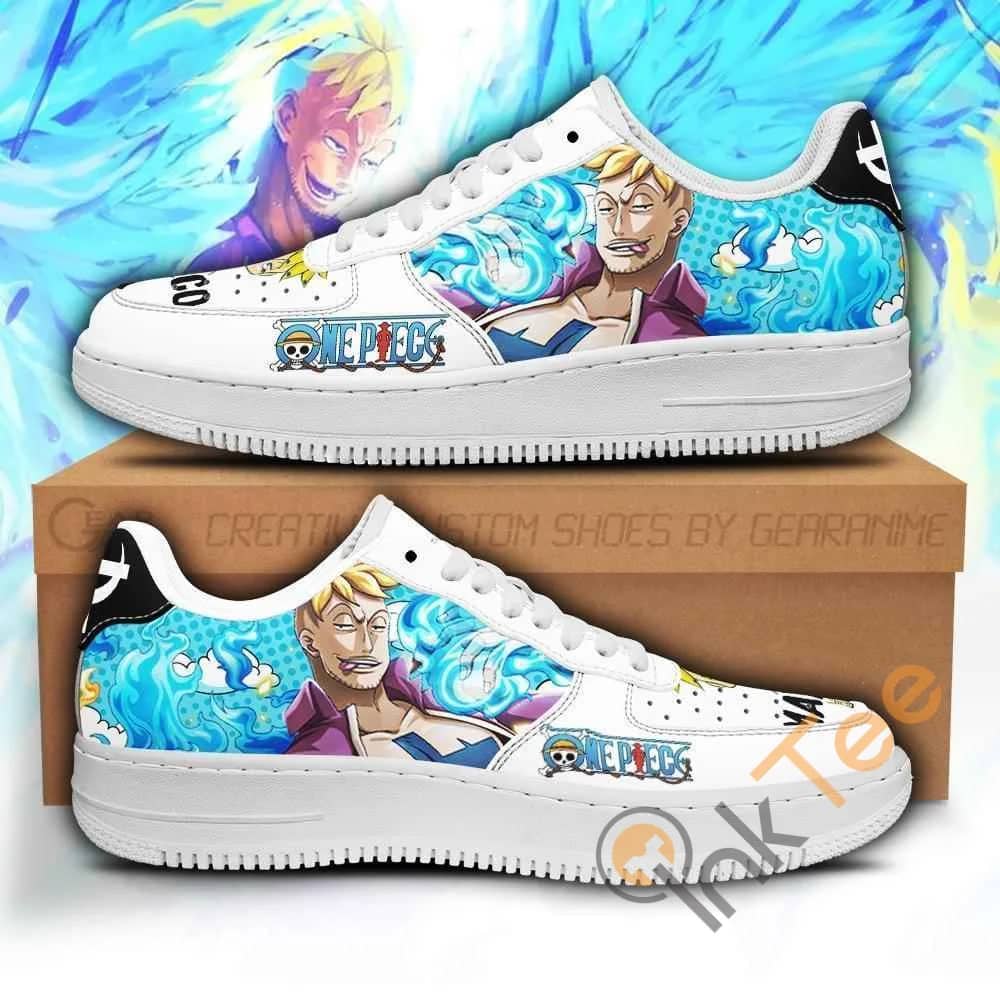 Marco Custom One Piece Anime Nike Air Force Shoes