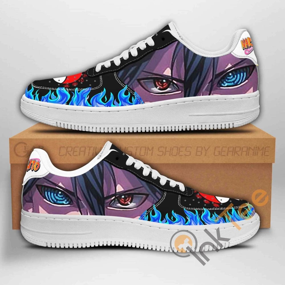 Sasuke Eyes Naruto Anime Nike Air Force Shoes