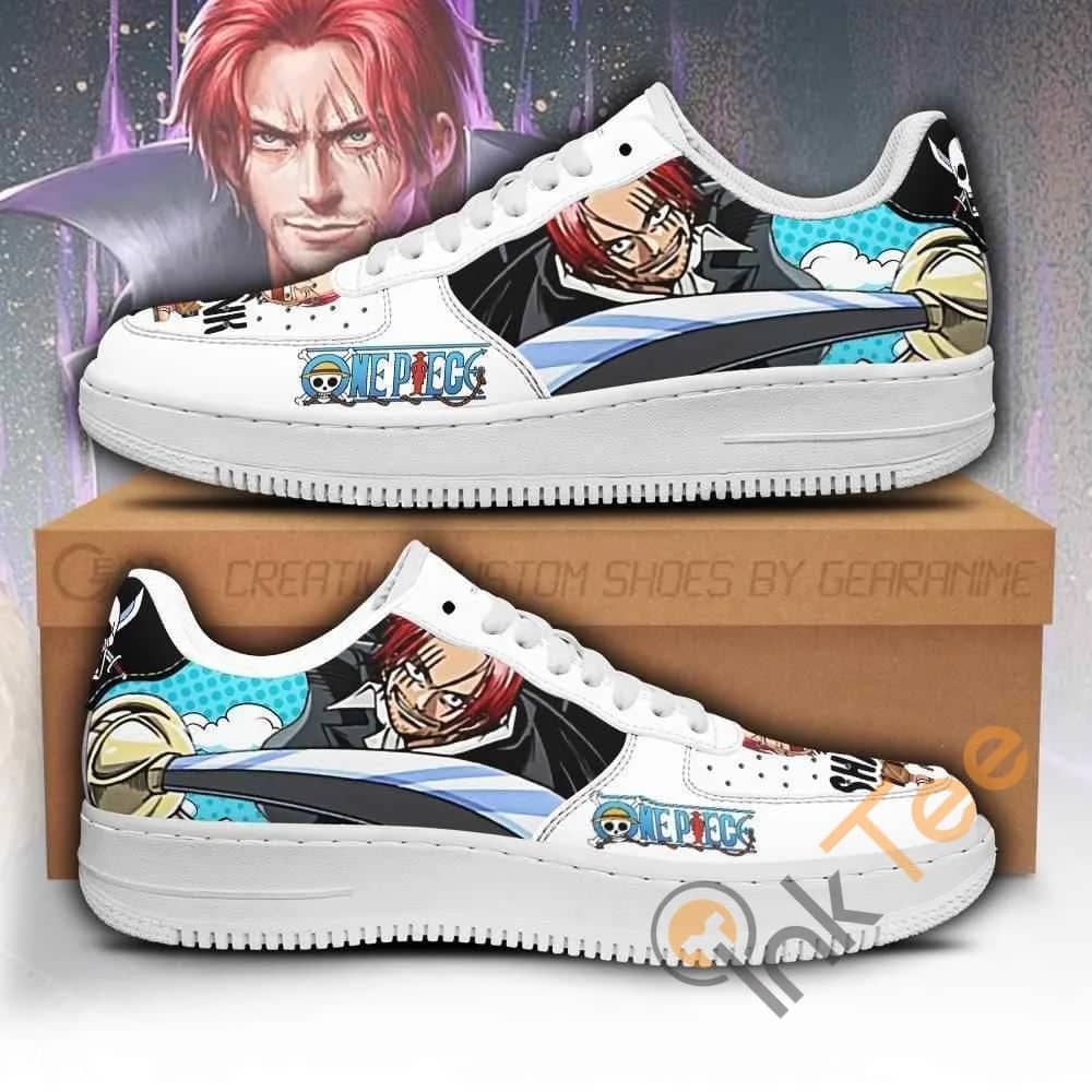 Shank Custom One Piece Anime Nike Air Force Shoes