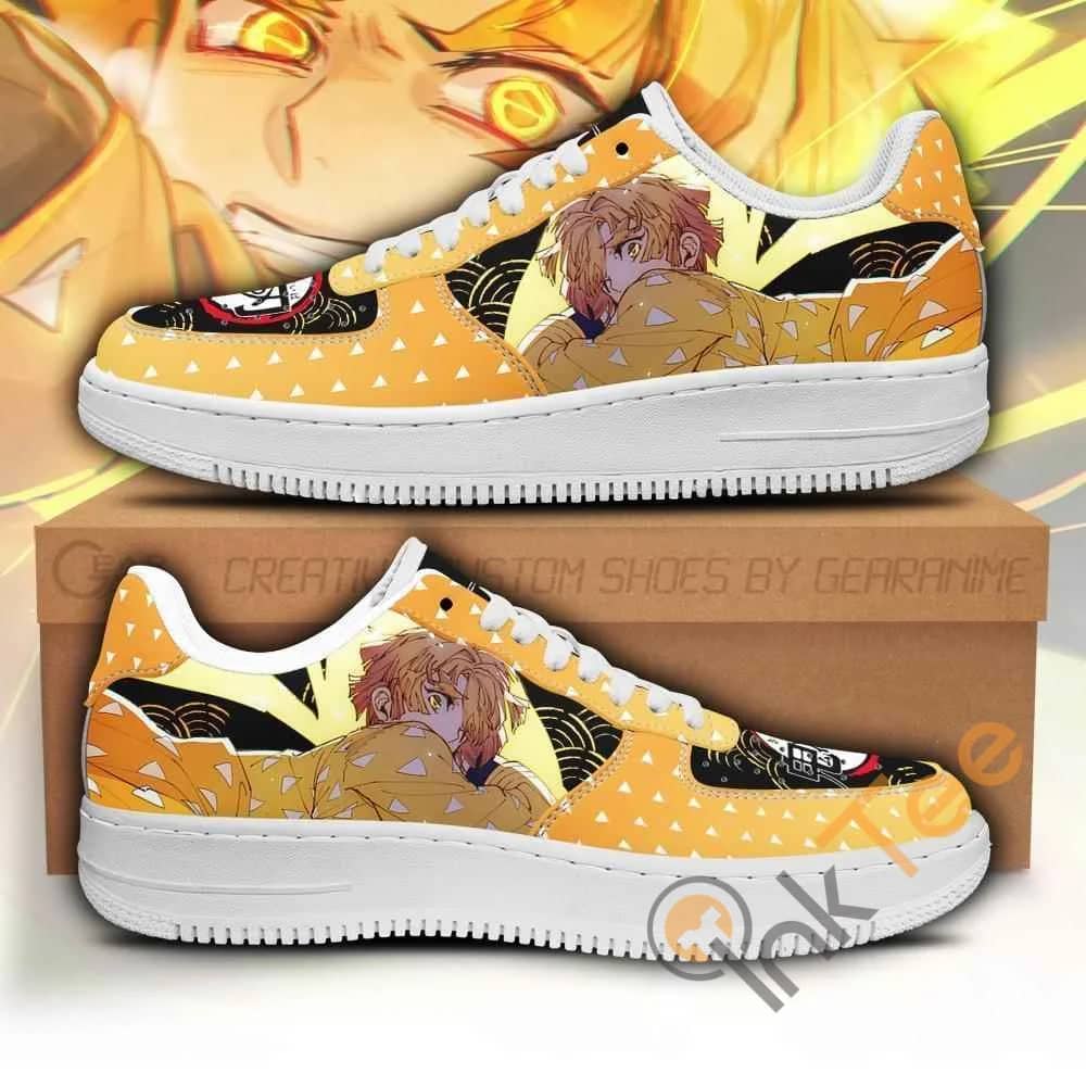 Zenitsu Custom Demon Slayer Anime Nike Air Force Shoes