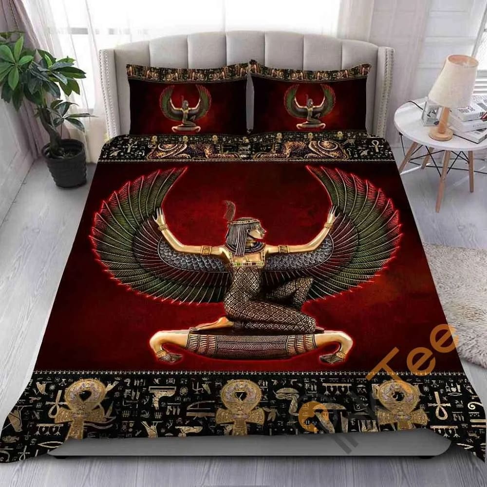 Custom Ancient Egyptian Ma'at Quilt Bedding Sets