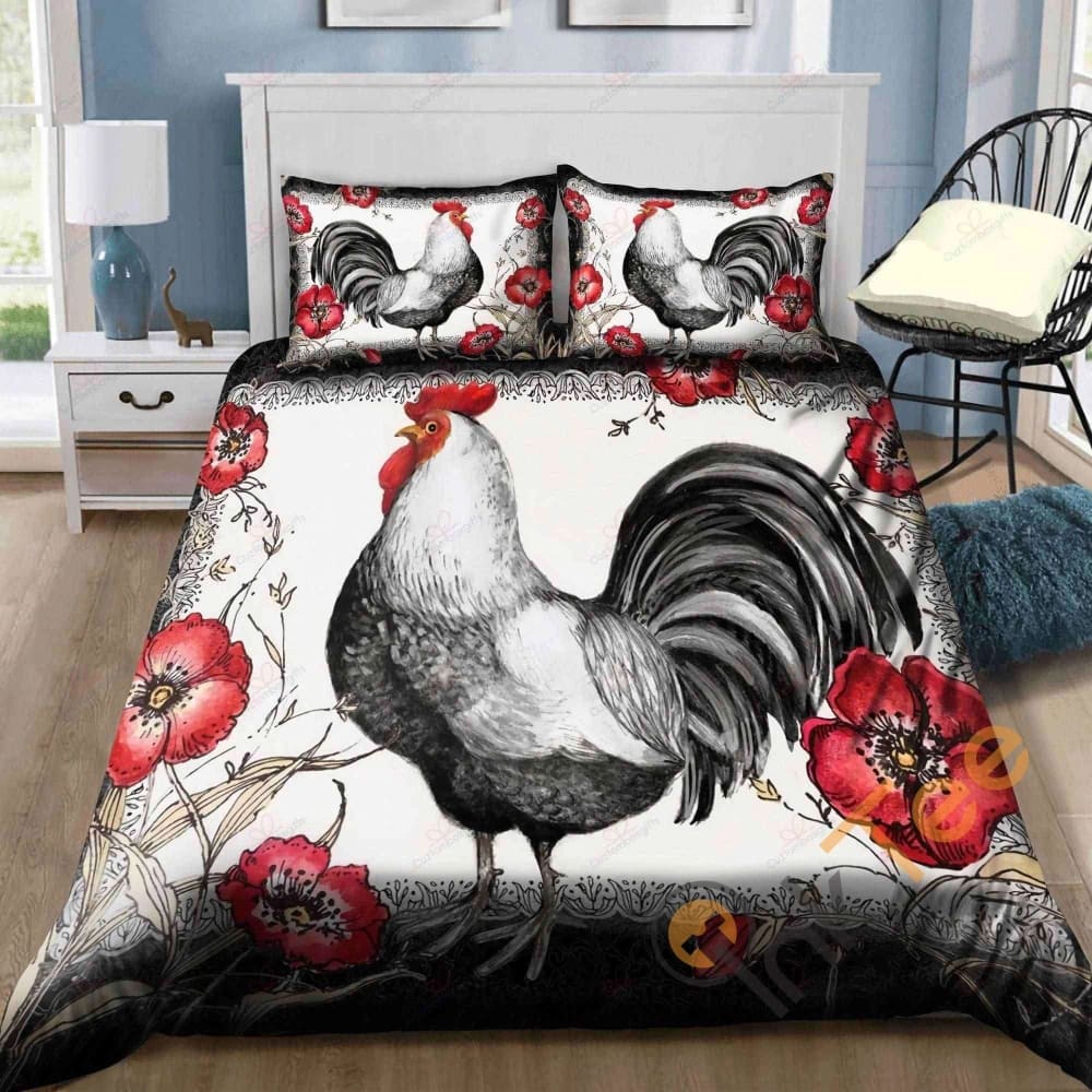 Custom Chicken Vintage Love Quilt Bedding Sets