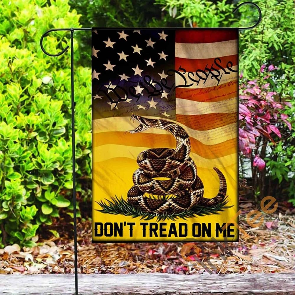 Inktee Store - Custom Don'T Tread On Me Garden Flag Image