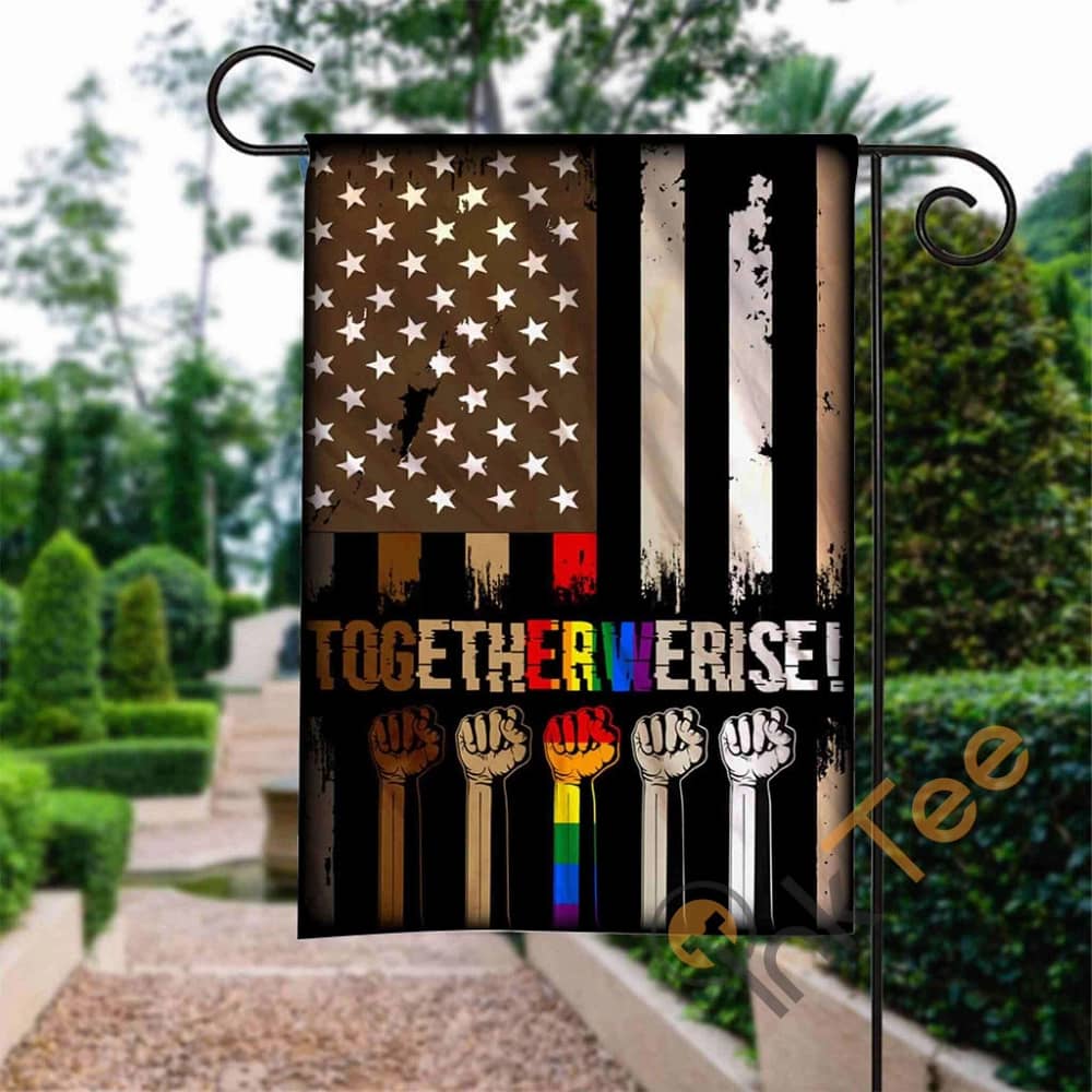 Custom Together We Rise Black Lives Matter Garden Flag