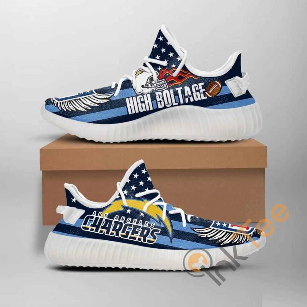 Los Angeles Chargers High Boltage Nfl Amazon Best Selling Yeezy Boost