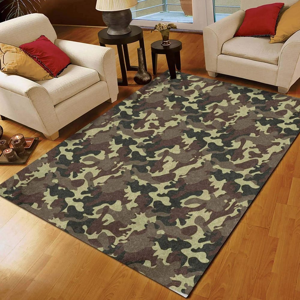 Brown Camouflage Limited Edition Amazon Best Seller Sku 264988 Rug