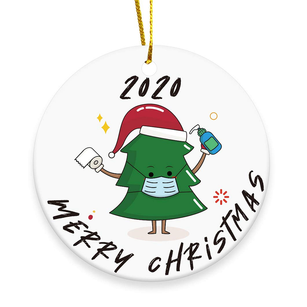 2020 Christmas Tree Ornament Merry Christmas Xmas Tree Personalized Gifts