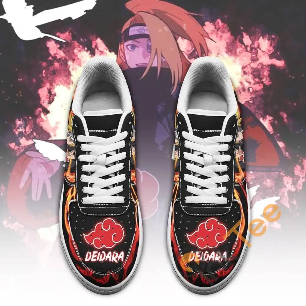 Akatsuki Deidara Custom Naruto Anime Amazon Nike Air Force Shoes