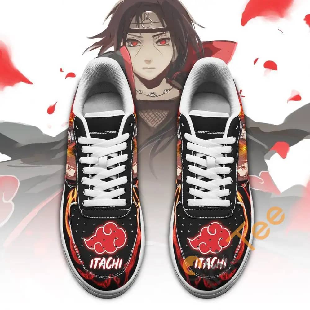 Akatsuki Itachi Custom Naruto Anime Amazon Nike Air Force Shoes