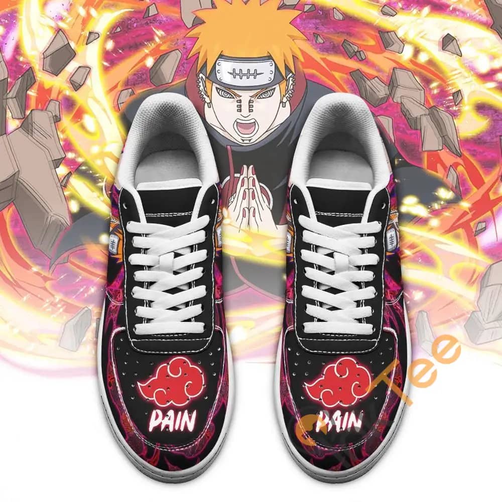 Akatsuki Pain Custom Naruto Anime Amazon Nike Air Force Shoes