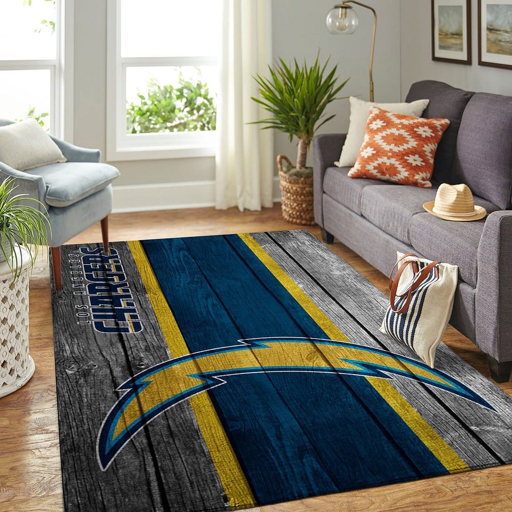 Amazon Los Angeles Chargers Living Room Area No3519 Rug