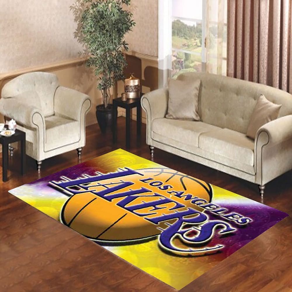 Amazon Los Angeles Lakers Living Room Area No3656 Rug