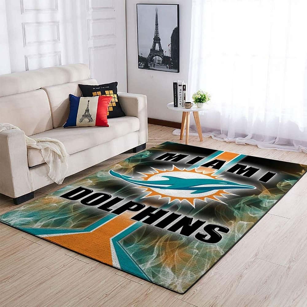 Amazon Miami Dolphins Living Room Area No3545 Rug