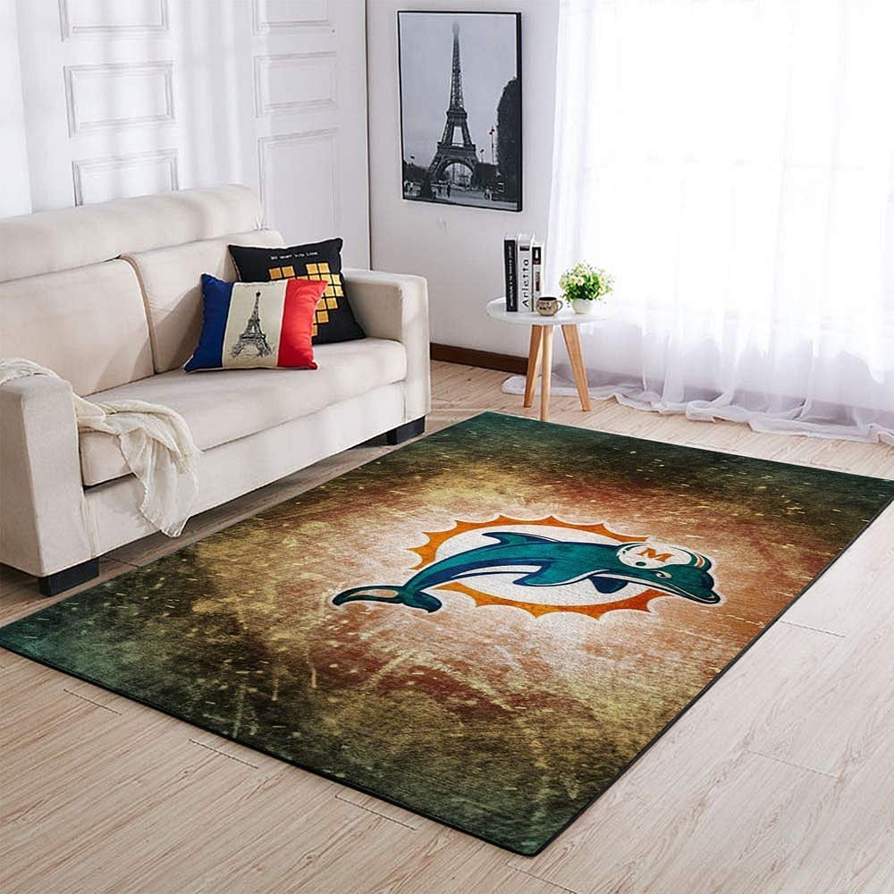 Amazon Miami Dolphins Living Room Area No3546 Rug