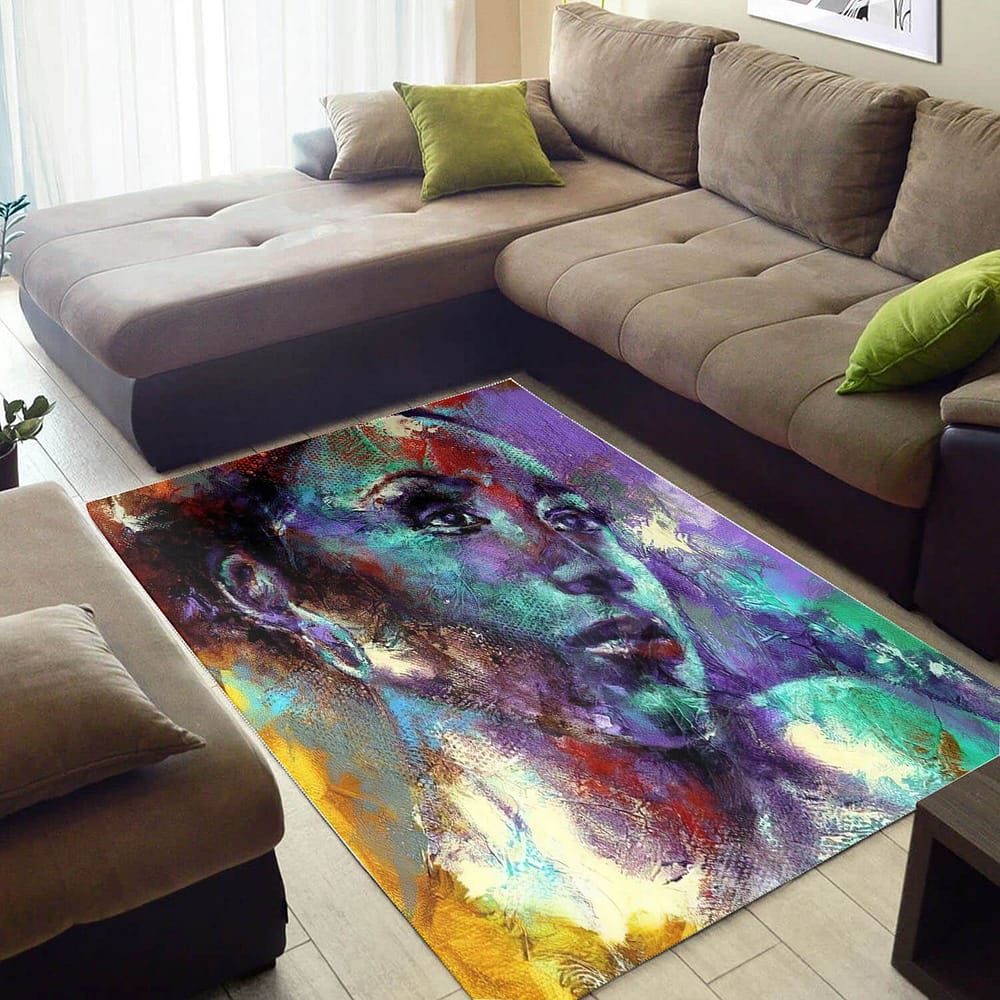 Beautiful African American Afrocentric Black Queen Large House Rug