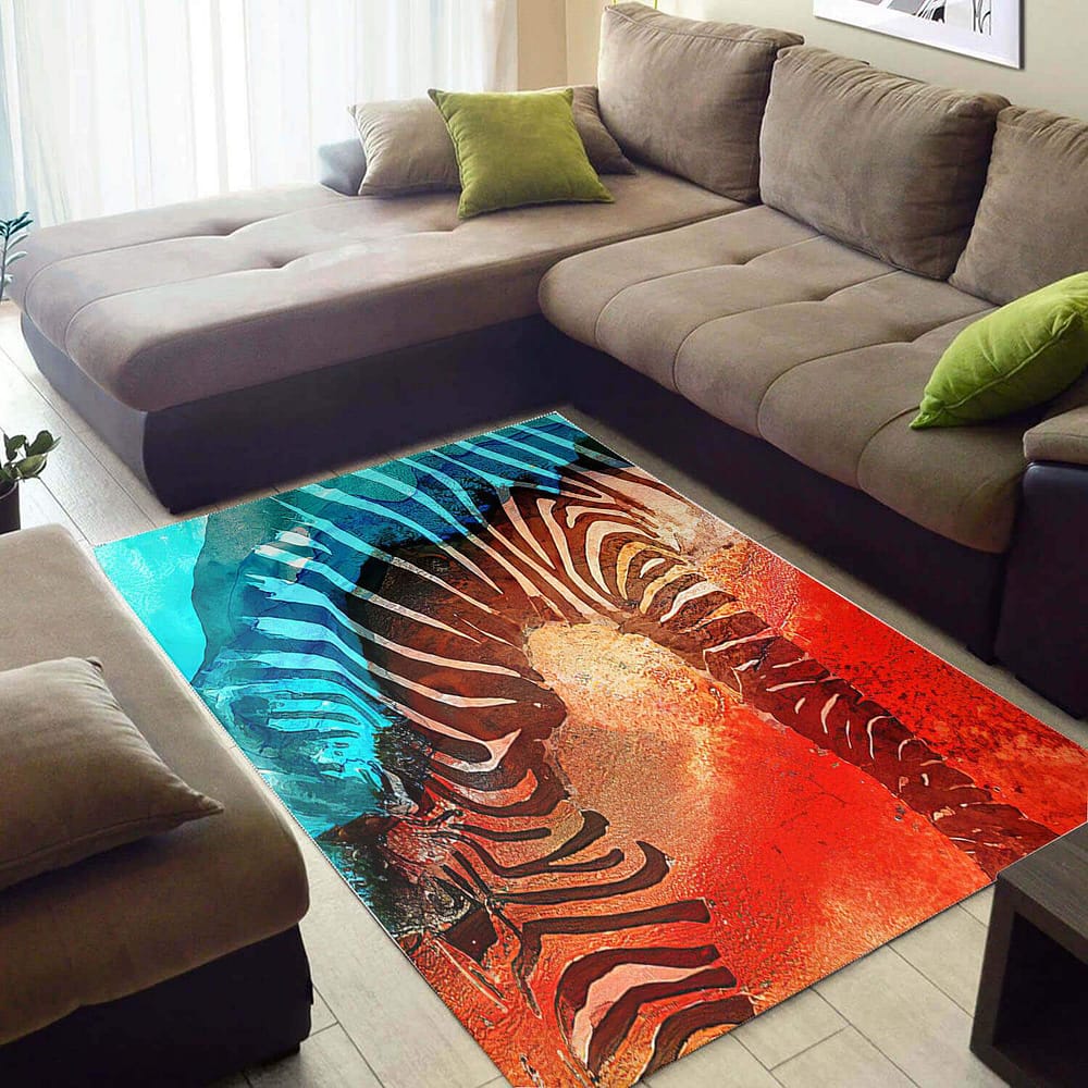 Beautiful African Cute Black History Month Wildlife Animals Large Style Rug